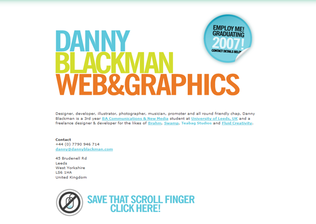 Danny Blackman Site 1