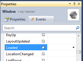 Visual Studio Loaded Event