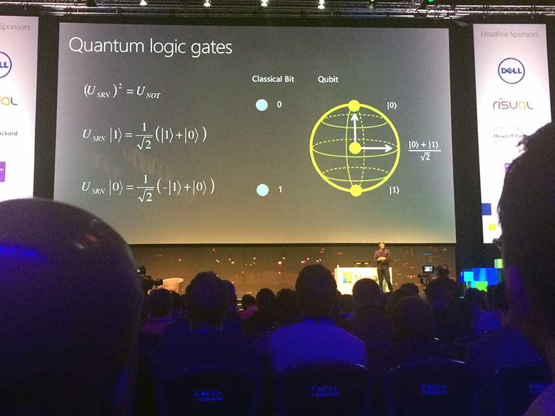 Brian Cox describing how a quantum computer could navigate logic gates